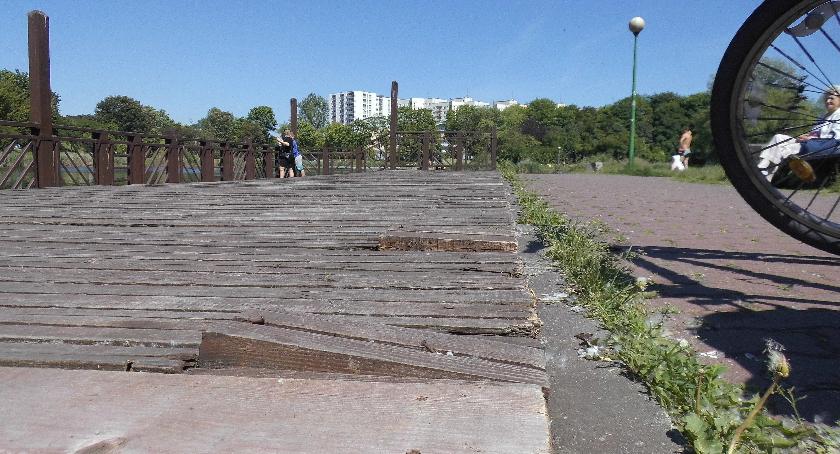 Pomost w Parku Szczęśliwickim. 