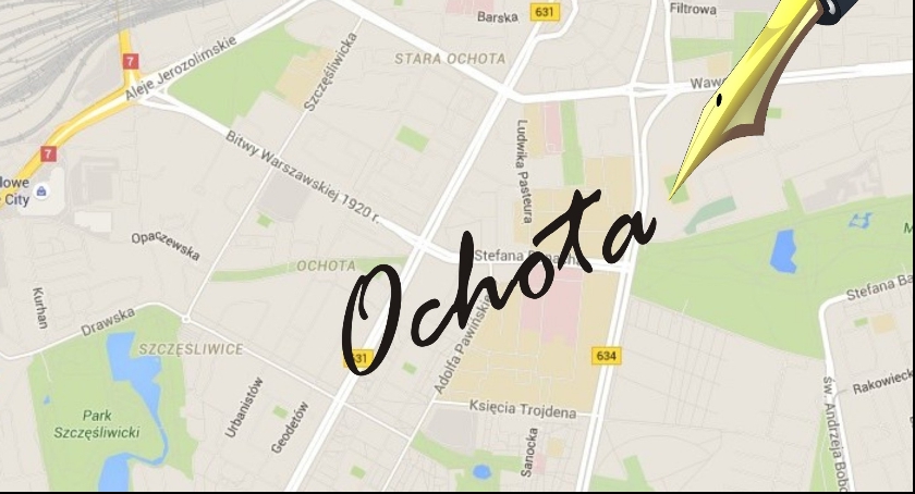 Literacka mapa Ochoty.: Plac Narutowicza i jego okolica
