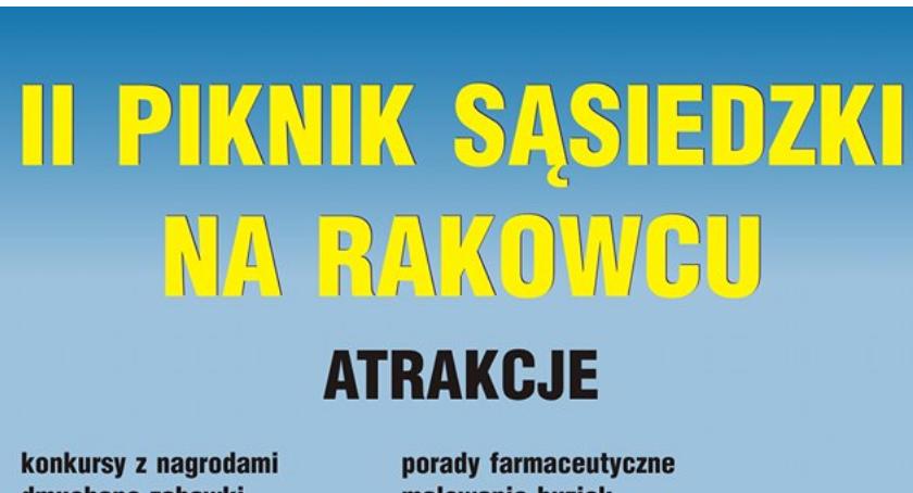 II Piknik Sąsiedzki na Rakowcu