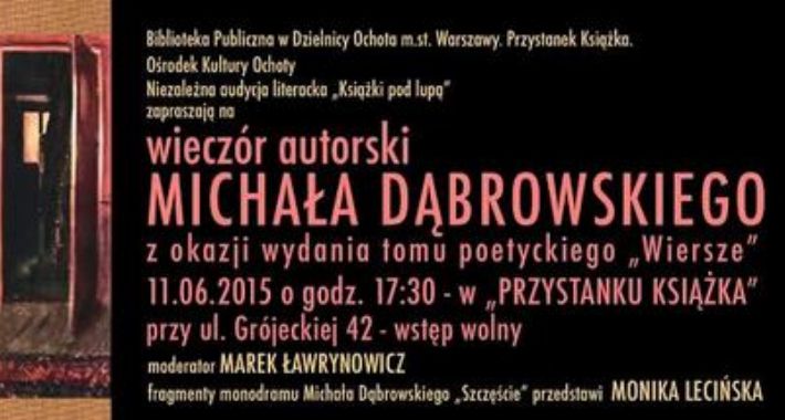 Wieczór autorski Michała Dąbrowskiego