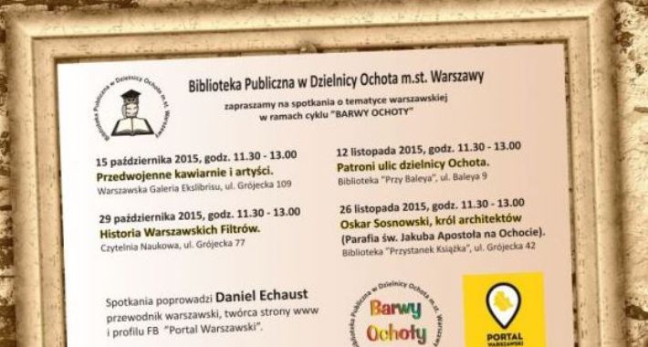 Patroni ulic Ochoty - spotkanie w Bibliotece 