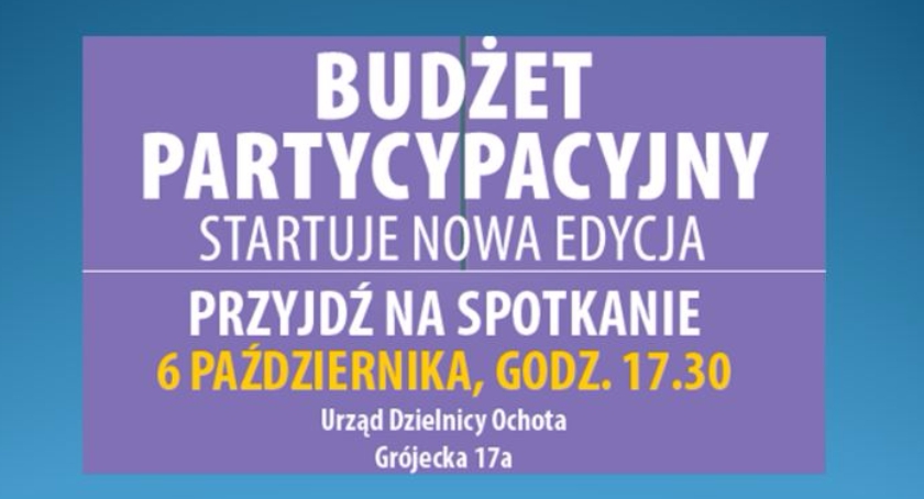 Budżet partycypacyjny na Ochocie - rusza nowa edycja