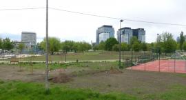 Park Zachodni - Ania Zbytniewska prasuje sukienkę w kwiaty