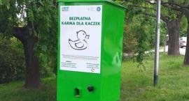 Park ze Stawem Koziorożca - karmimy kaczki