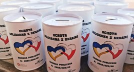 Ochota solidarna z Ukrainą - trawa zbiórka pieniędzy na pomoc