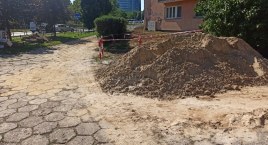 Remont terenu przy Szczęśliwickiej 8
