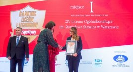 XIV Liceum Ogólnokształcące im. Stanisława Staszica najlepsze w Polsce