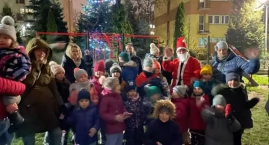 Choinka i Mikołaj na Rakowcu