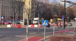 Zwężenie Grójeckiej - budowa linii tramwajowej wkracza w decydująca fazę