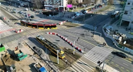 Budowa trasy tramwajowej do Dworca Zachodniego - kolejne zmiany w ruchu 