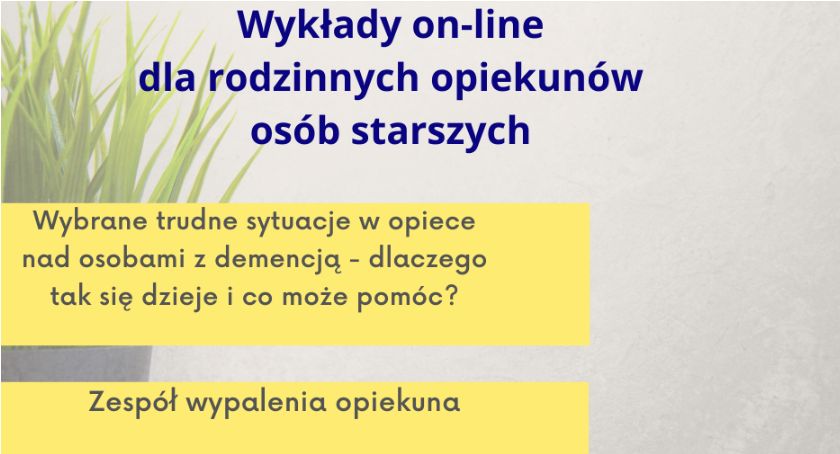 Stowarzyszenie Syntonia - wykłady dla opiekunów osób starszych.