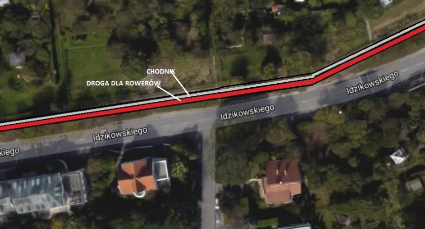 Rowerowa ul. Idzikowskiego - połączenie Dolnego i Górnego Mokotowa