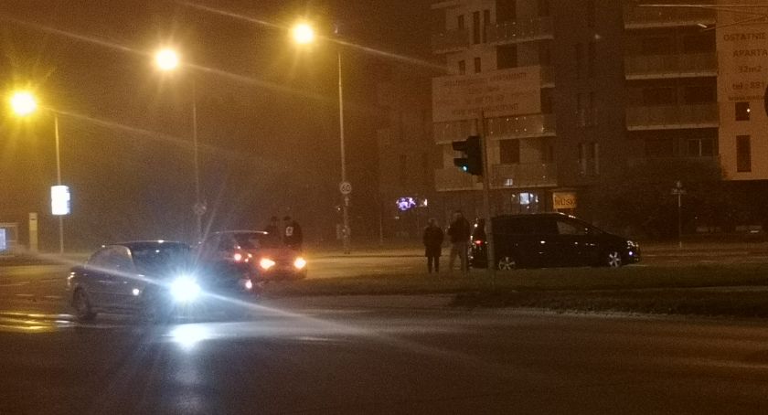 Nocna stłuczka na Mokotowie 