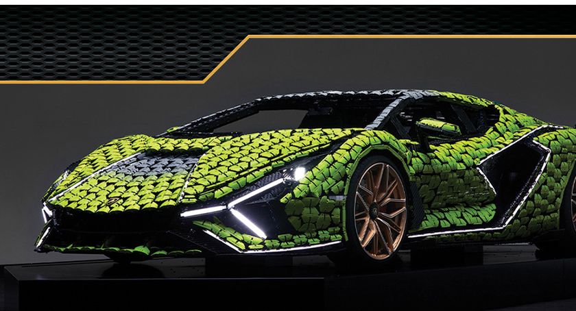 Lamborghini Sián z klocków LEGO w Galerii Mokotów