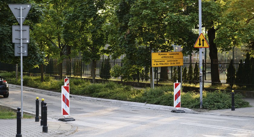 Remont nawierzchni na ulicy Wiktorskiej