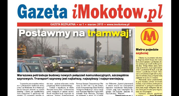Pierwszy numer gazety iMokotow.pl już jest!
