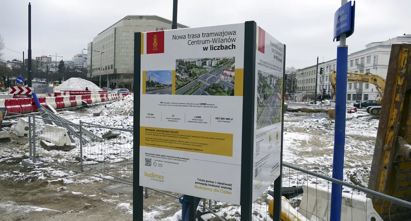 Nowa trasa tramwajowa Centrum-Wilanów w liczbach