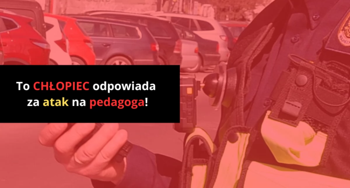 Chłopiec zaatakował pedagoga na Mokotowie
