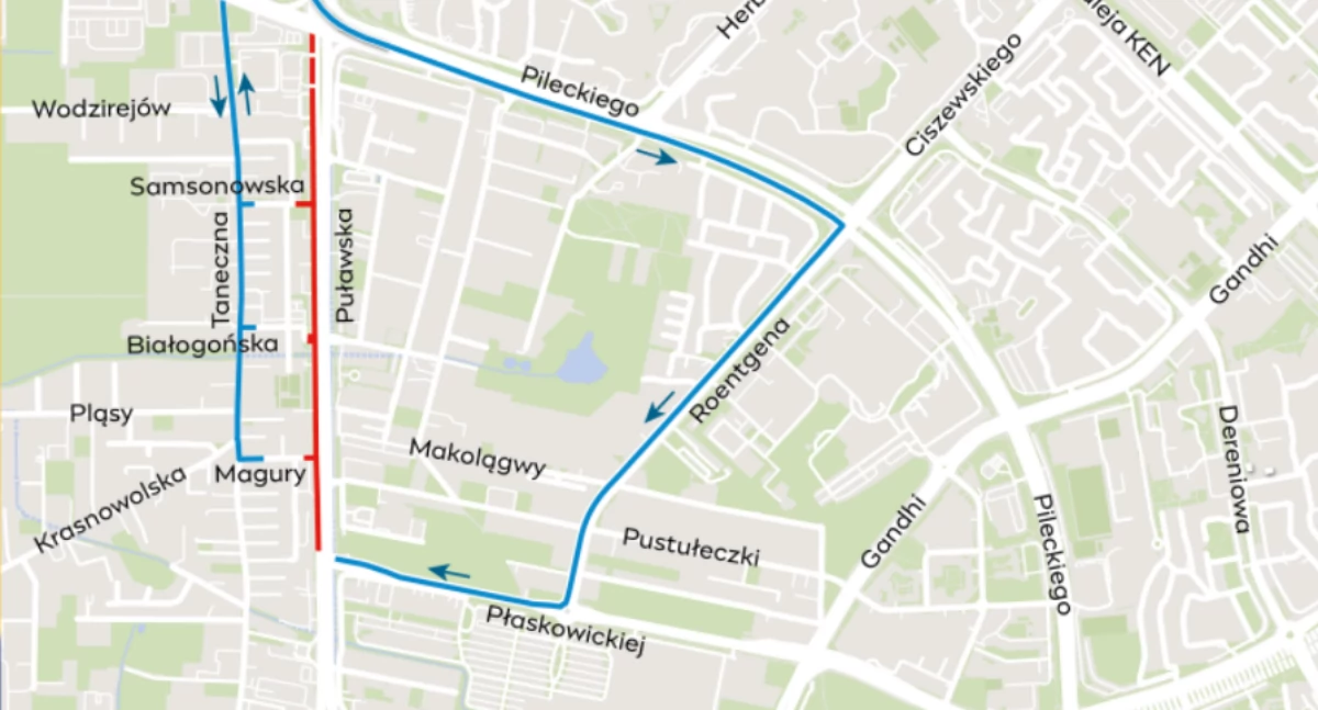 Ciąg dalszy prac na ul. Puławskiej. Zmienią organizację ruchu