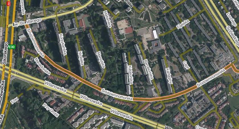 Ulice Bartycka i Śródziemnomorska w trakcie robót budowlano-remontowych