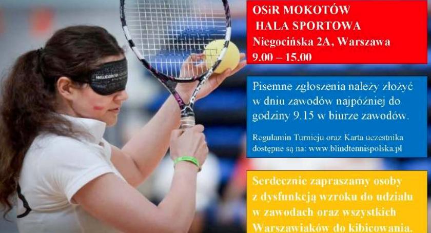 Turniej tenisa dla osób z dysfunkcją wzroku