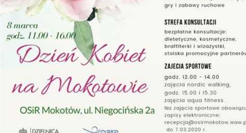 Dzień Kobiet na OSiR Mokotów: jaki będzie?