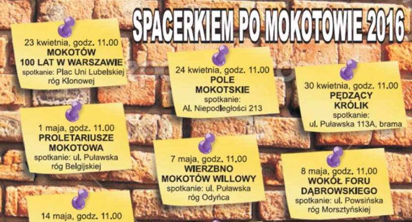 Spacery po Mokotowie powróciły z wiosną