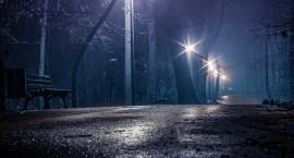 Park im. Stanisława Dygata pogrążony w ciemnościach 