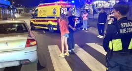 Groźny wypadek na Mokotowie. Strażnicy wszystko widzieli