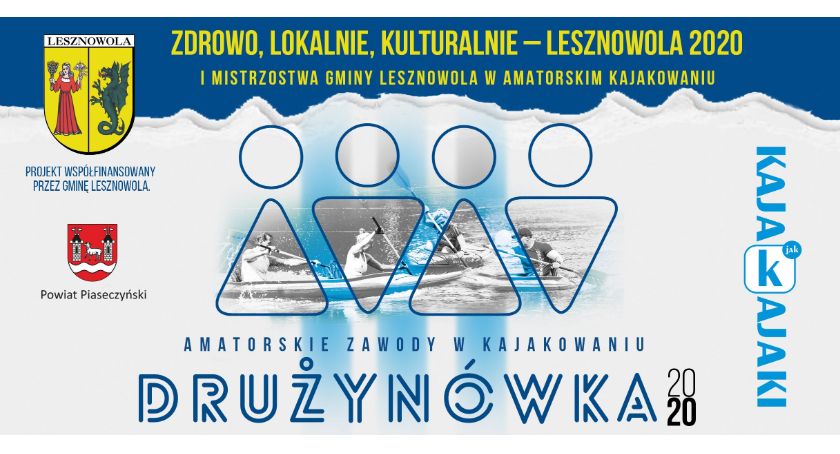 Drużynówka 2020 I Mistrzostwa Gminy Lesznowola w Amatorskim Kajakowaniu