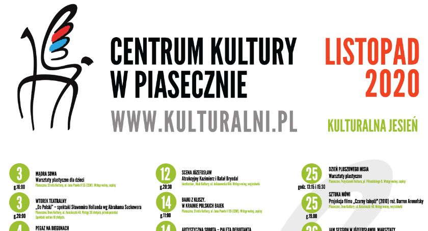 Wydarzenia kulturalne w listopadzie 2020