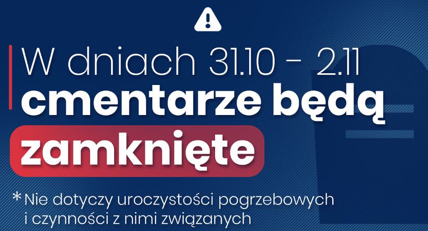 Rząd zamyka cmentarze na trzy dni 31.10 – 2.11.2020