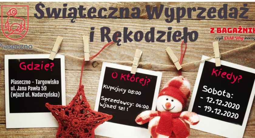 Świąteczne sobotnie targowisko w Piasecznie