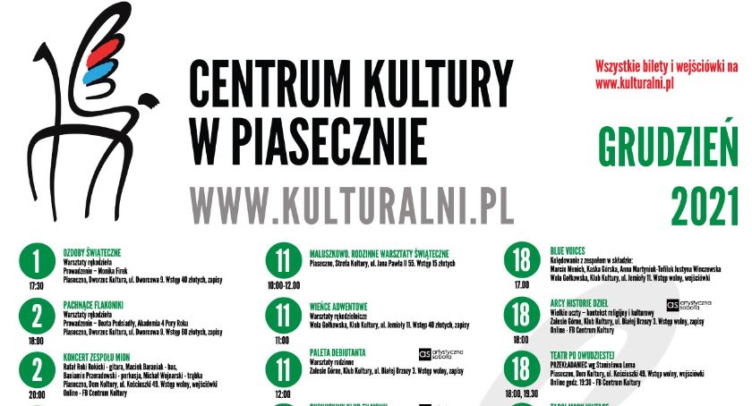 Wydarzenia kulturalne w grudniu 2021 w Piasecznie
