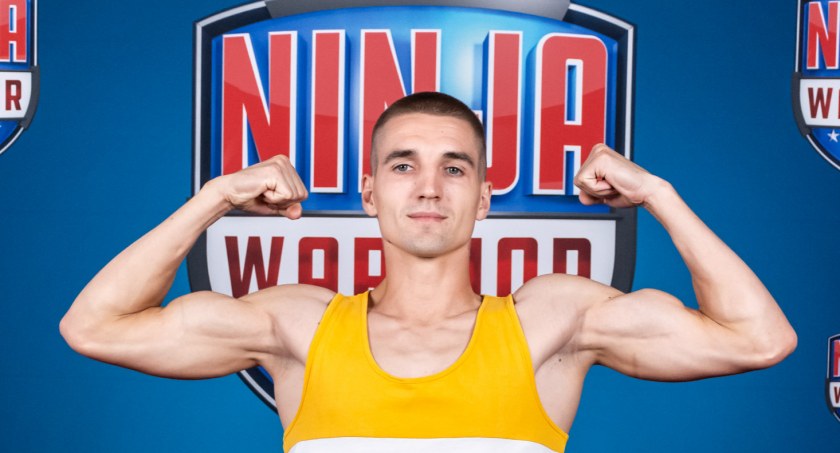 Patryk Leśniewski z Piaseczna na torze Ninja Warrior Polska V
