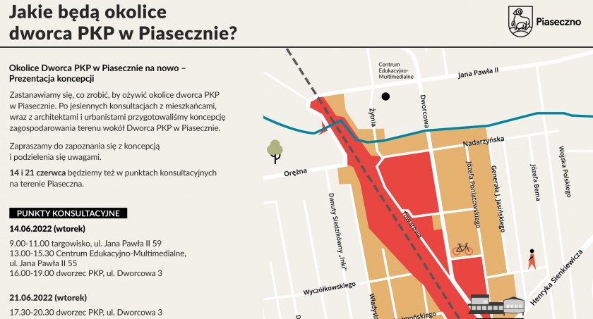Konsultacje dotyczące okolic dworca PKP Piaseczno