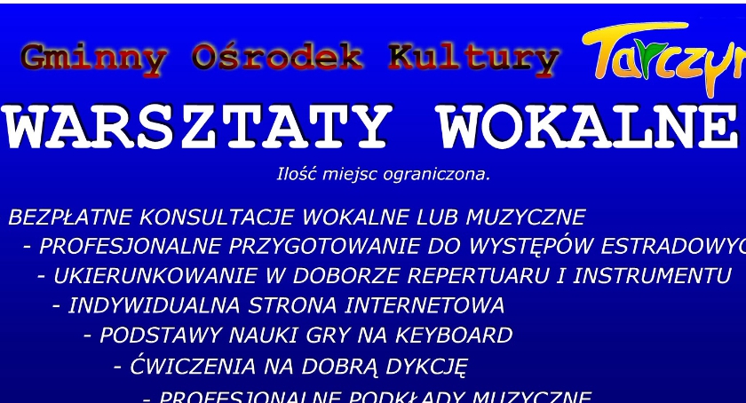 Zapraszamy na warsztaty wokalne