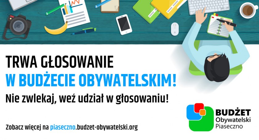 Zagłosuj na projekty Budżetu Obywatelskiego Gminy Piaseczno