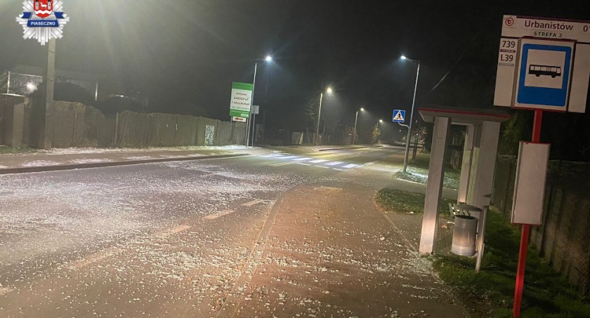 Zniszczył wiaty przystankowe