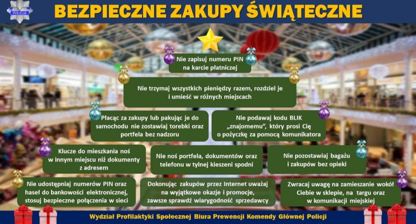 Bezpieczne zakupy świąteczne