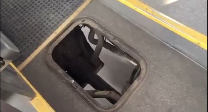 Historia dziurawego autobusu w Piasecznie zakończona mandatem