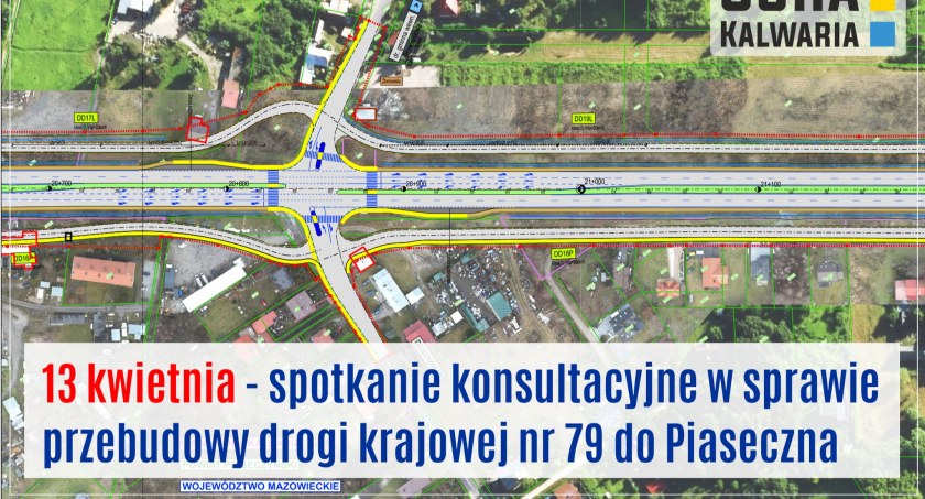 SPOTKANIA INFORMACYJNE – OPRACOWANIE KONCEPCJI ROZBUDOWY DROGI KRAJOWEJ NR 79 NA ODCINKU PIASECZNO (SKRZYŻOWANIE Z UL. SYRENKI) – POCZĄTEK OBWODNICY GÓRY KALWARII