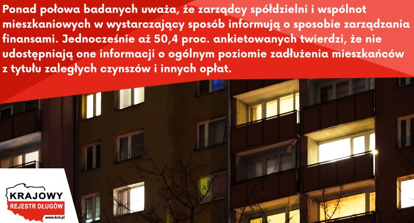 Czy spółdzielnie i wspólnoty mieszkaniowe zamiatają długi pod dywan?