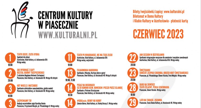 Wydarzenia kulturalne w czerwcu 2023 w Piasecznie