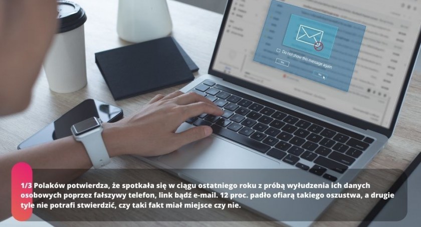 Co trzeci Polak zetknął się z próbą wyłudzenia danych, a co ósmy padł jego ofiar