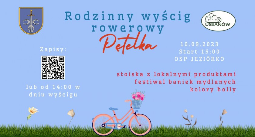 Pętelka rodzinny wyścig rowerowy w Jeziórku