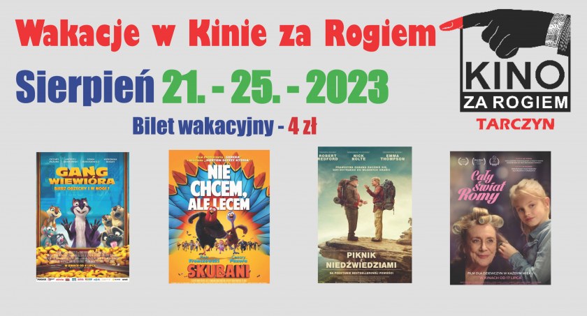 „Kino za Rogiem” 21-24 sierpnia 2023