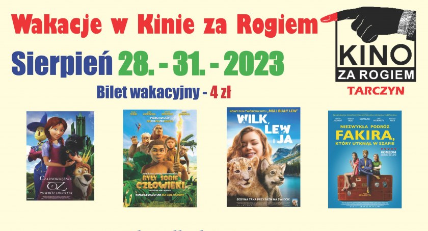 „Kino za Rogiem” 28-31 sierpnia 2023