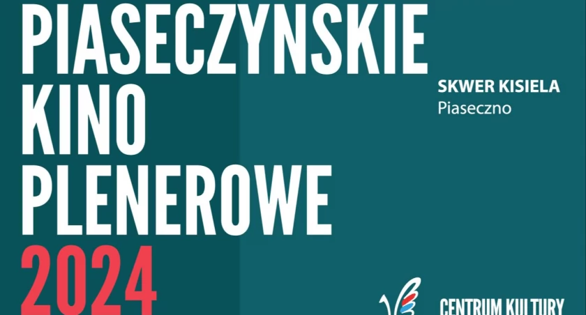 Kino Plenerowe na skwerze Kisiela w Piasecznie