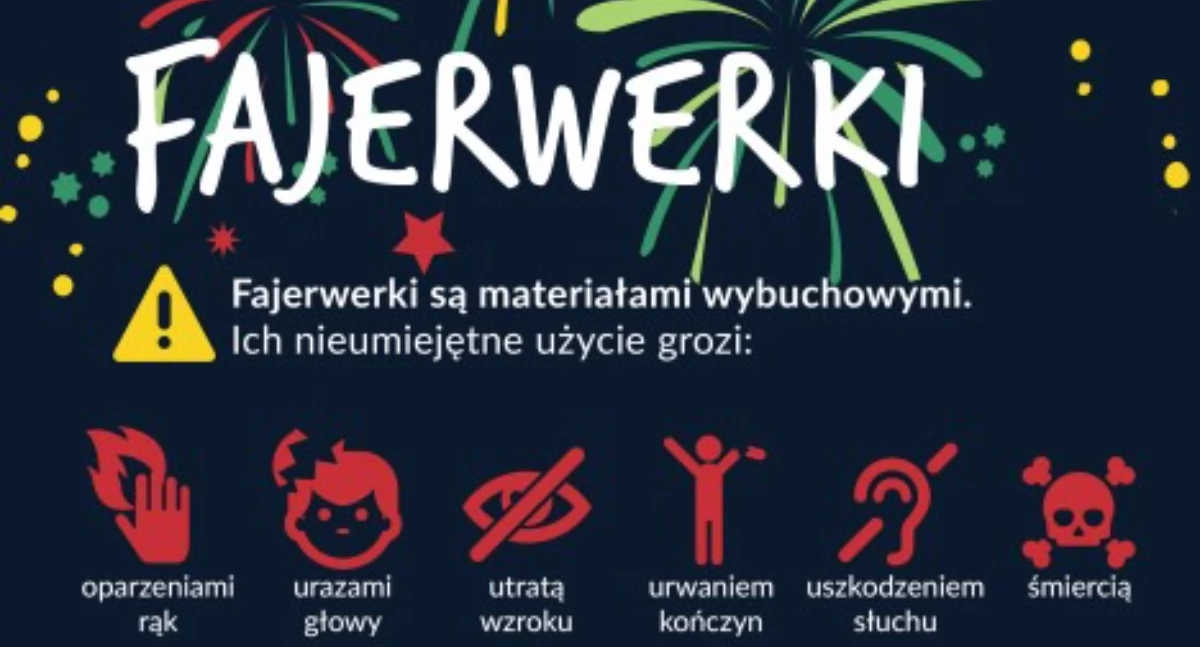 Bezpieczne korzystanie z fajerwerków